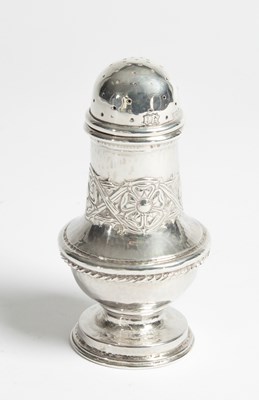 Lot 59 - An Arts & Crafts silver pepper pot