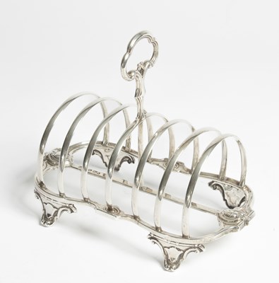 Lot 64 - A Victorian silver toast rack