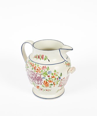 Lot 500 - An English creamware jug