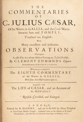 Lot 486 - Caesar (Caius Julius) The Commentaries