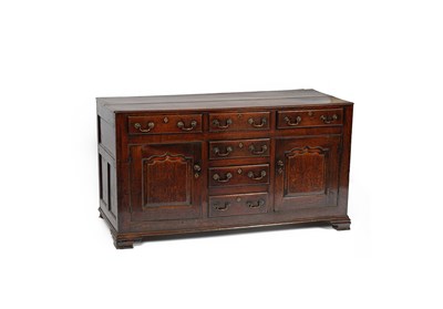 Lot 176 - A George II oak dresser base