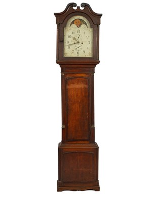 Lot 440 - An oak cased longcase clock