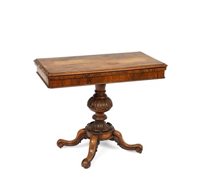 Lot 352 - An early Victorian rosewood card table