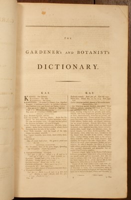 Lot 259 - Miller (Philip) The Gardener's and Botanist's Dictionary