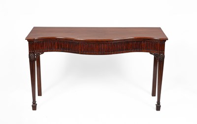 Lot 374 - An Adam style mahogany serving table