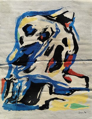 Lot 601 - After Asger Jorn (1914 – 1973) A wool Artline carpet for Ege Axminster entitled 'L'Acteur