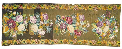 Lot 484 - A Victorian needlework runner