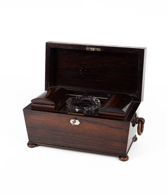 Lot 549 - A Regency rosewood tea caddy