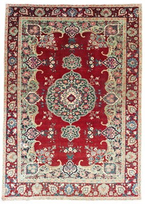 Lot 489 - A Tabriz carpet, North West Persia