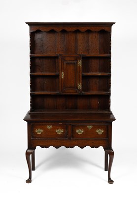 Lot 384 - An 18th Century style oak dresser