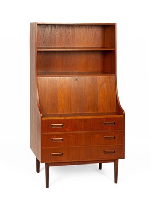 Lot 602 - Gunnar Nielsen for Tibergaard, a mid Century Danish secretaire/bookcase