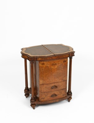 Lot 726 - A Victorian combination Canterbury/writing desk