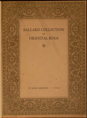 Lot 608 - Two Early Exhibition Catalogues of Carpets in America