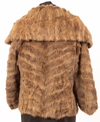 Lot 651 - A white rabbit fur cape