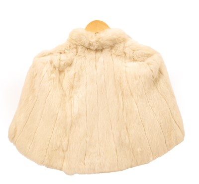 Lot 651 - A white rabbit fur cape