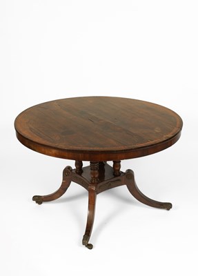 Lot 272 - A Regency style rosewood breakfast table