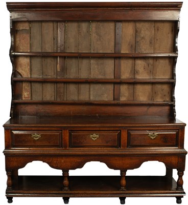 Lot 687 - A mid 18th Century oak dresser