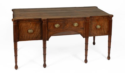 Lot 690 - A Regency mahogany breakfront sideboard