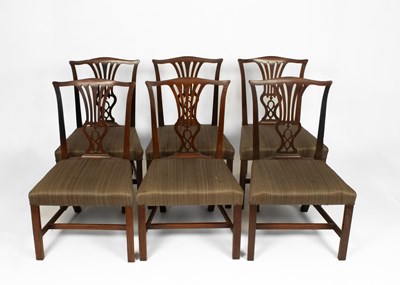 Lot 692 - A set of six late 18th Century mahogany dining chairs