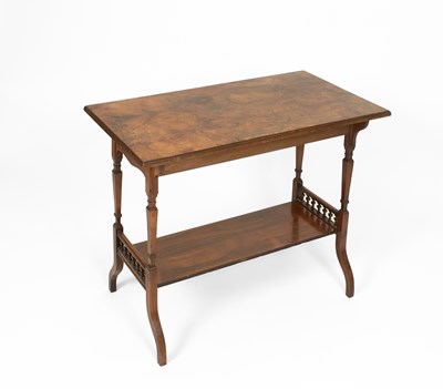 Lot 698 - An Edwardian rosewood rectangular table