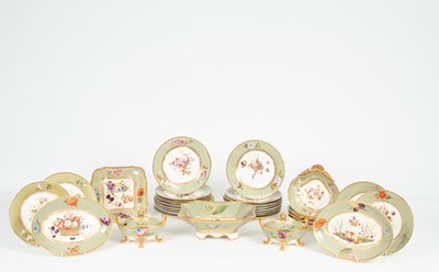 Lot 819 - An early Victorian dessert service