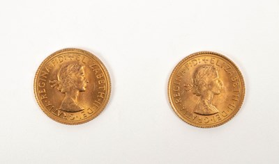 Lot 355 - Two 1966 full sovereigns