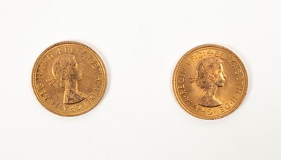 Lot 356 - Two 1966 full sovereigns