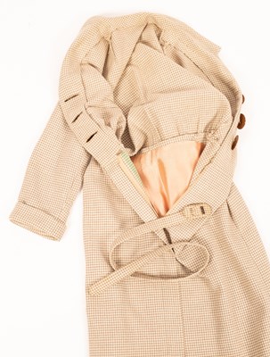 Lot 654 - A 1950s wool checked dress