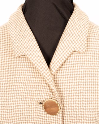 Lot 654 - A 1950s wool checked dress