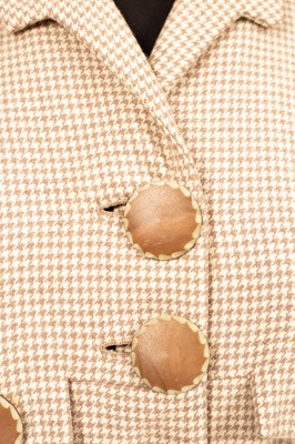 Lot 654 - A 1950s wool checked dress