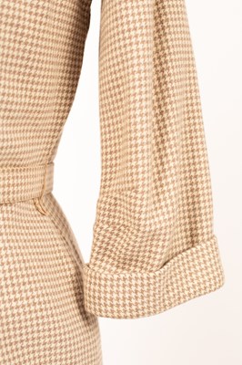 Lot 654 - A 1950s wool checked dress
