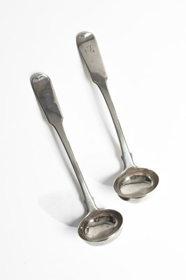 Lot 8 - A pair of George III silver ladles