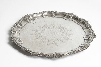 Lot 44 - A silver salver