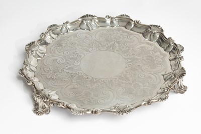 Lot 45 - A William IV silver salver