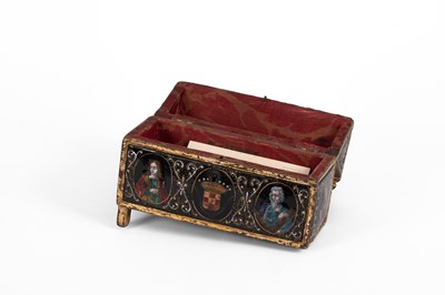 Lot 131 - A mid 16th Century Limoges enamel reliquary casket