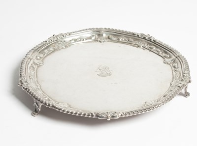 Lot 109 - A Victorian silver waiter