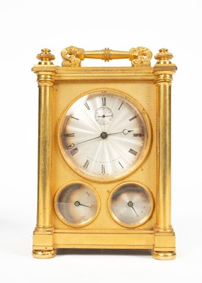 Lot A good calendar carriage timepiece