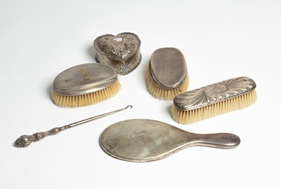 Lot 56 - A Victorian silver heart-shaped box