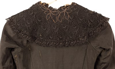 Lot 659 - Two Late Victorian/ Edwardian black bodices