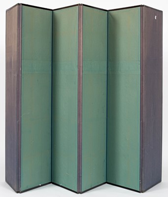 Lot A Korean six-fold painted screen