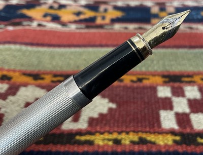 Lot 100 - A Yard-O-Led silver fountain pen