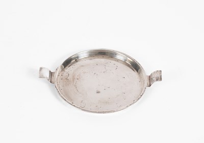 Lot 20 - A two-handled circular silver dish