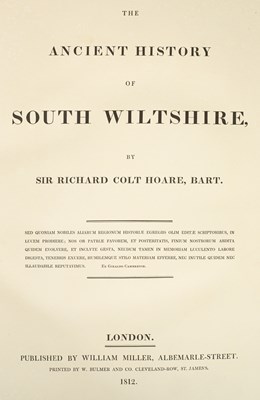Lot 264 - Hoare (Sir Richard Colt) The Ancient History of Wiltshire
