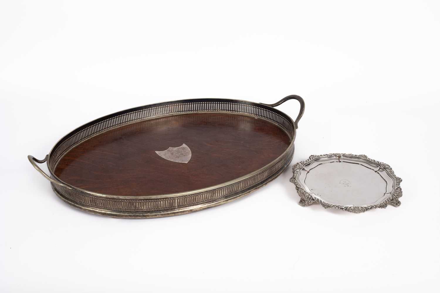 Lot 59 - A Sheffield plated waiter