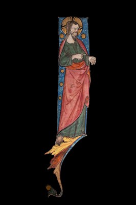 Lot Christ, in a large initial [Italy (Naples), c. 1325]