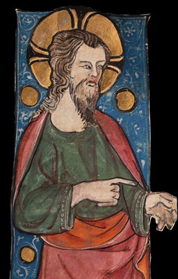 Lot Christ, in a large initial [Italy (Naples), c. 1325]