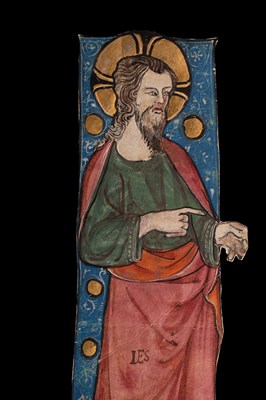 Lot Christ, in a large initial [Italy (Naples), c. 1325]