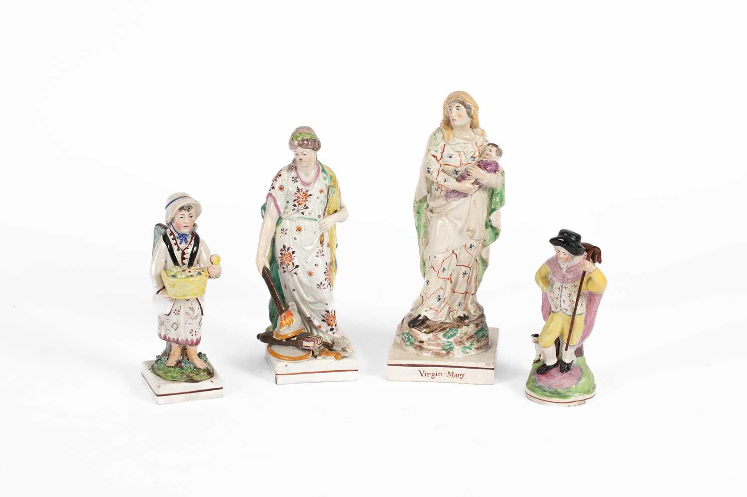 Lot 79 - Four pearlware figures