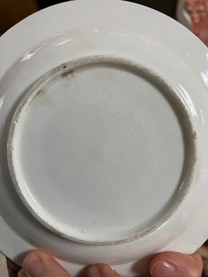 Lot 81 - A Sevres dish, Coalport part service and Derby style cup