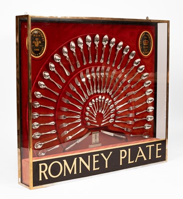 Lot A Romney Plate sales display case